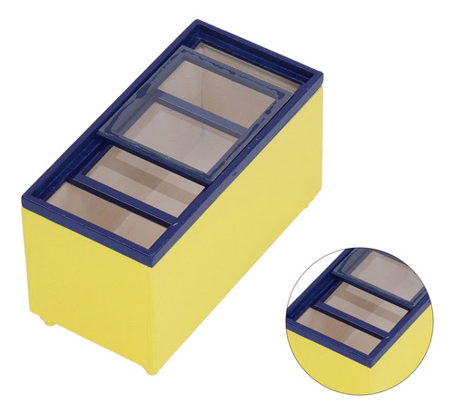 Refrigerador Horizontal Dollhouse 1/12 En Miniatura Colorida