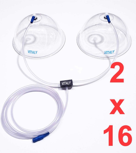 Vacumterapia Equipo Con 4 Copas 13 Y 16cm Busto Y Gluteos