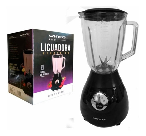 Licuadora Winco W1904 1.5 L con jarra de vidrio 220V