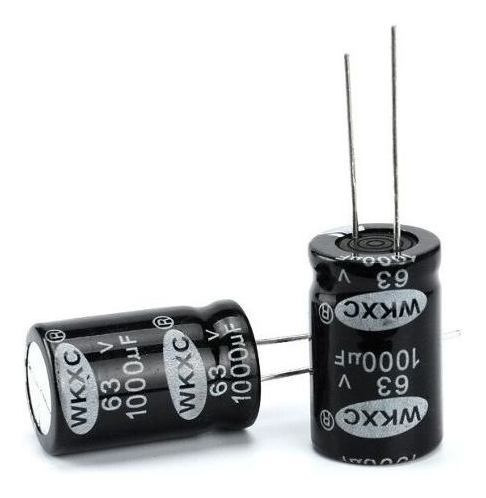 Pack X5 Capacitor Electrolitico 1000uf 63