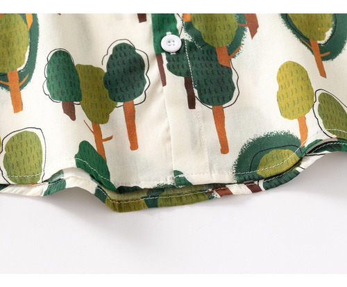 Camisas De Playa Estampadas A La Moda De Verano Para Niños