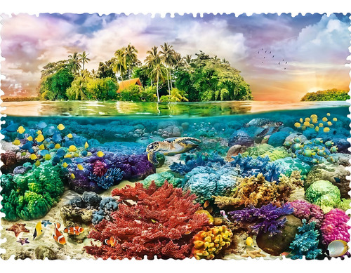 Juego De Mesa Puzzle Trefl Isla Tropical 600 Piezas Febo