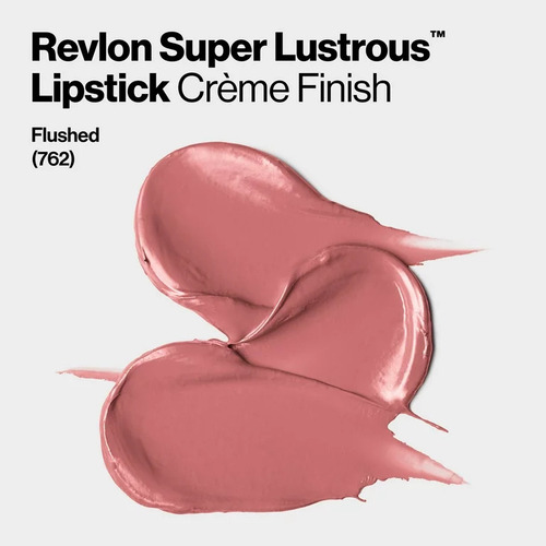 Lápiz labial cepillado Revlon Super Lustrous 762, acabado cremoso, color rosa
