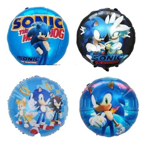 Pack 10 Globos 45 Cm Spider/cars/ Paw/ Sonic/pokemon/mickey