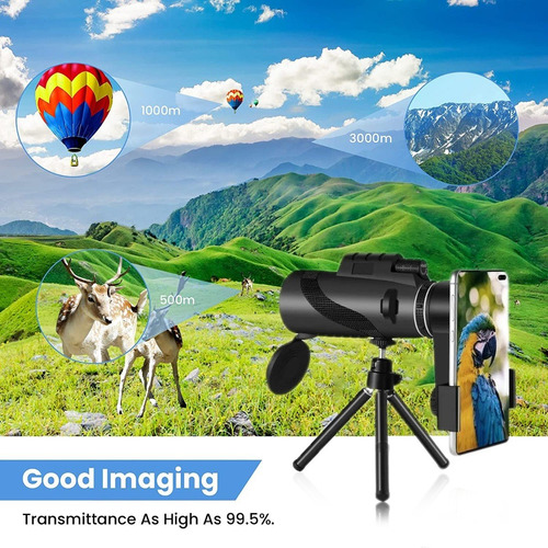 Imagen 6 de 8 de Telescopio Monocular, Bak4 Monocular Hd De Alta Potencia