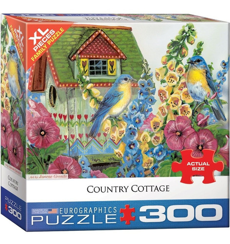 Puzzle De 300 Piezas Xl Country Cottage - Eurographics  