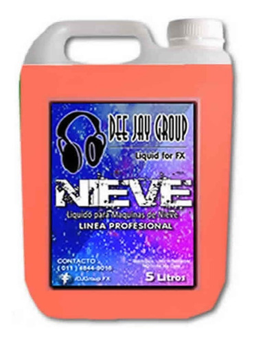 Liquido Para Maquina De Nieve - Linea Profesional - 5 Litros