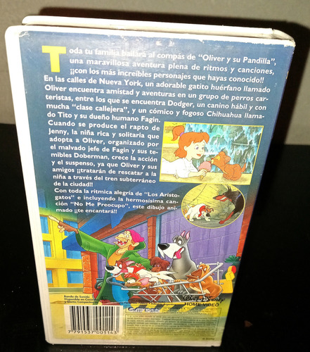 Oliver Y Su Pandilla - Disney Vhs - George Scribner (Usado)