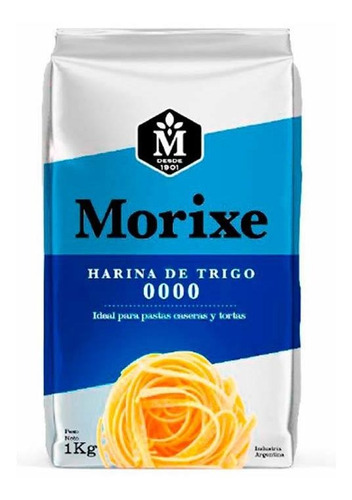 Pack X 24 Unid. Harina   0000  1 Kg Morixe Harinas De Trigo