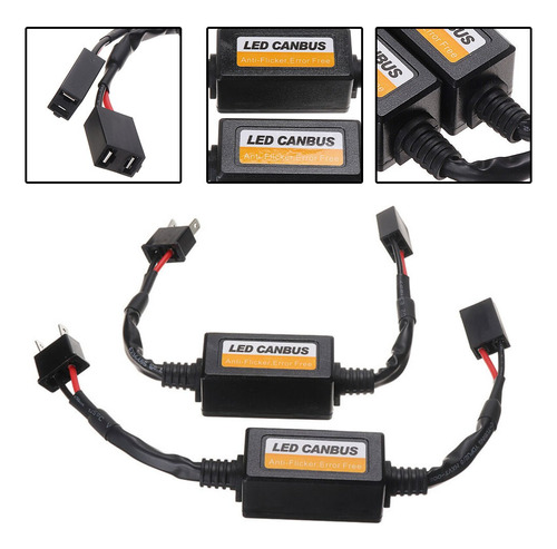 2 Resistencias De Error Canbus Para Faros Led H7