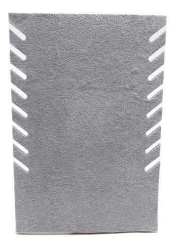 Imagen 2 de 6 de Exhibidor Mostrario 8 Cadenas Collar Terciopelo Gris Plano