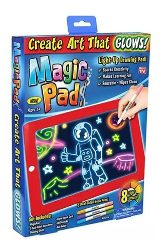 Magic Pad Tableta De Dibujo Con Luz Led