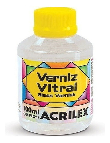 2 X Verniz Vitral 100ml Acrilex Incolor Ou Base Madrepérol