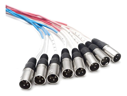 Altavoces Seismic Audio, Cables Xlr Snake De 8 Canales, Pro