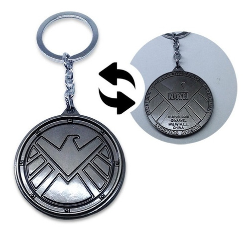 Llavero Metálico Agente Shield Marvel Cómics