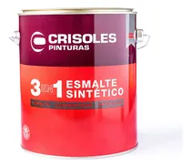 Comprar Pintura Esmalte Sintetico 3 En 1 3.6 Lts - Crisoles Acabado Semibrillo Color Negro Semibrillo
