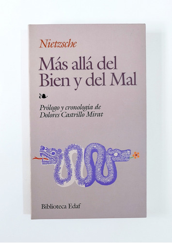 Mas Alla Del Bien Y Del Mal - Friedrich Nietzsche / Nuevo 