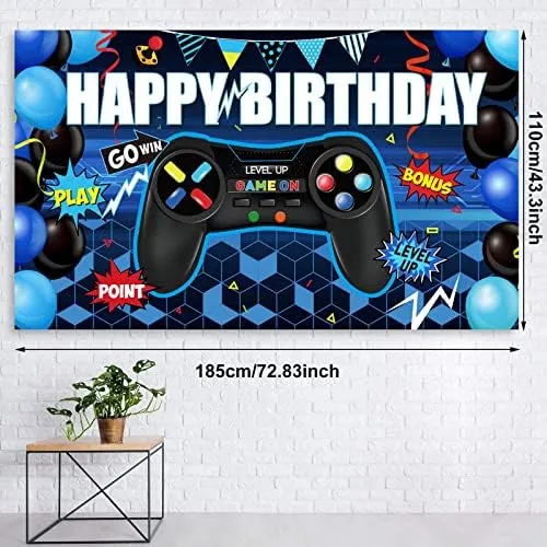 Juego De Decoraciones Para Fiestas De Cumpleaños De Videojue