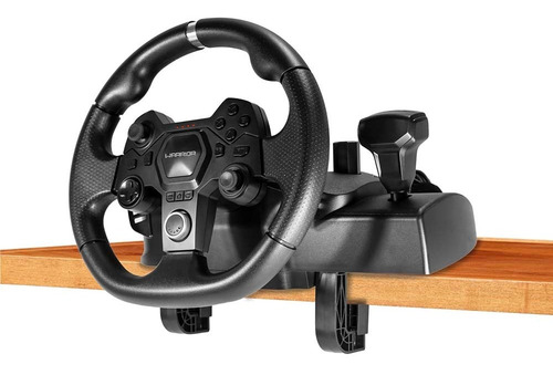 Imagen 4 de 5 de Volante Gamer Warrior Artaxes Con Pedal - Js090