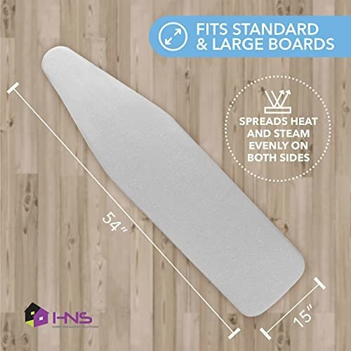 Funda Tabla De Planchar Acolchada - 15 X 54puLG - Gris -