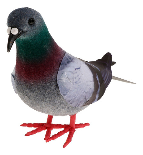 Pombas Realistas Penas Artesanato Artificial Animais Jardim