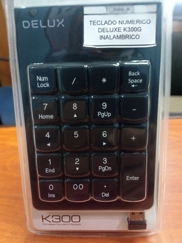 Teclado Numèrico Delux K300 Inalámbrico Otiesca