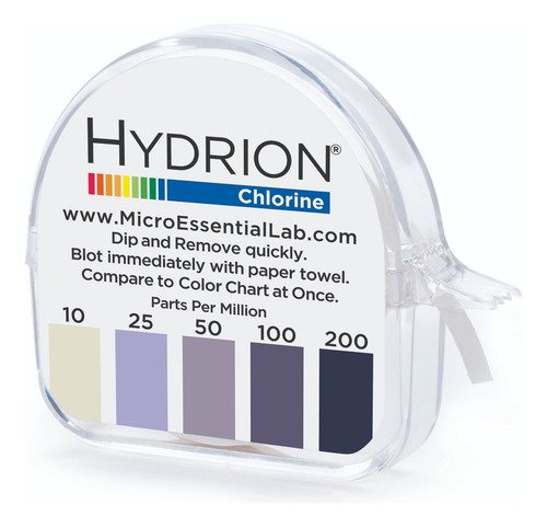 Tiras Reactivas Para Cloro (hydrion Cm-240 10pk)