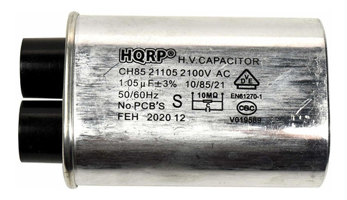 Hqrp Condensador De Microondas De Repuesto (2100 V, 1,05 Uf)