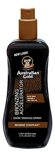 Acelerador De Bronceado Australian Gold | 8 Oz, Multicolor