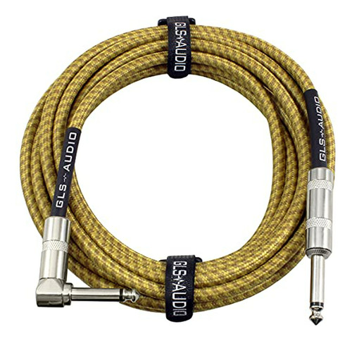 Cable Instrumento  20ft Recto/angulado Brown/yellow