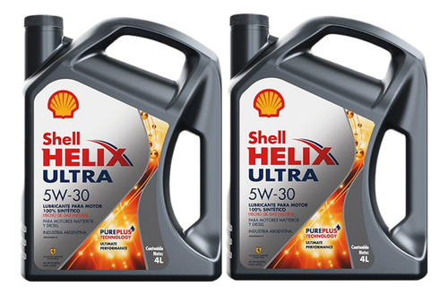 2 Bidones Aceite Lubricante Shell Helix Ultra 5w30 Sintetico