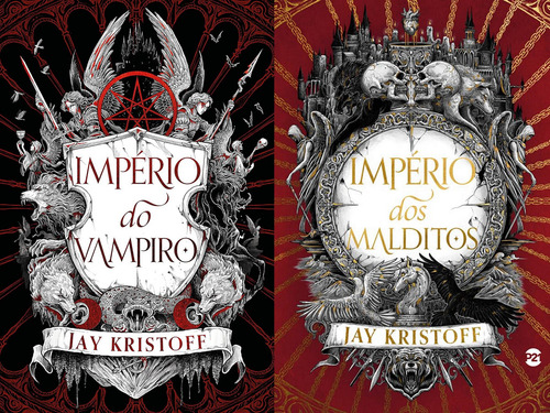 Kit Império Do Vampiro 1 + Império Do Vampiro 2 - Império Dos Malditos: Kit Império Do Vampiro 1 E 2, De Jay Kristoff., Vol. 2. Editorial Plataforma 21, Capa Mole, Edição 1 Em Português, 2024