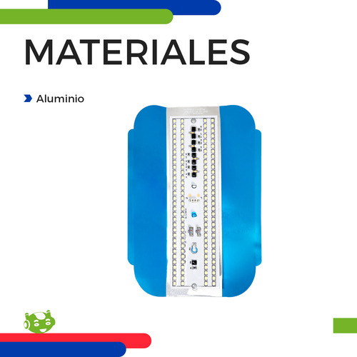 Lámpara Luminaria Slim Company Reflector De Luz Led Color Blanco Frío 6500k Con Conector E27 Tipo Gavilán De Repuesto 22 Cm 100w