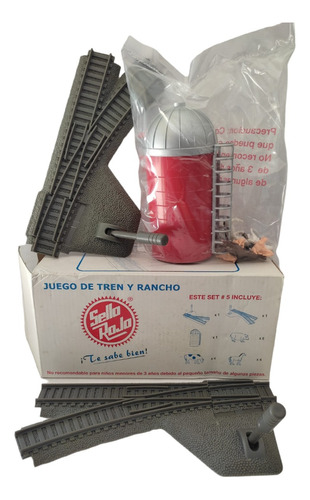 Set #5 Juego De Tren Y Rancho Sello Rojo Smart Toys