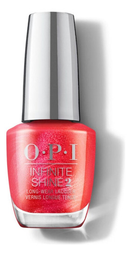 Opi Infinite Shine Xbox Heart And Con-soul Tradicional 15ml. Color rojo metalizado perlado