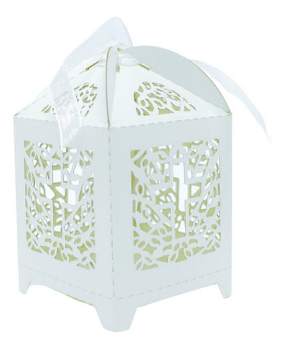 Imagem 1 de 4 de 20 Caixinhas De Papel Montável - Cruz Arabescos
