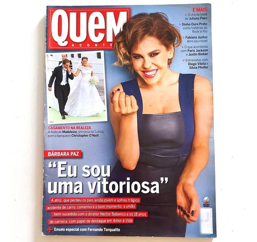 Revista Quem Acontece 14/6/13 666 Bárbara Paz Justin Bieber