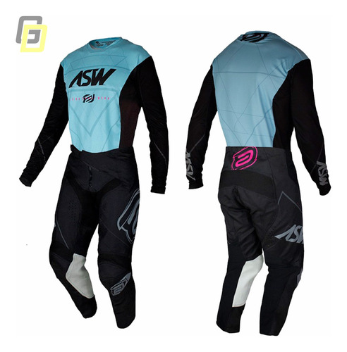 Kit Conjunto Asw Podium Vertice 21 Motocross Trilha Enduro