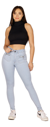 Jeans Pitillo Celeste Je3205h