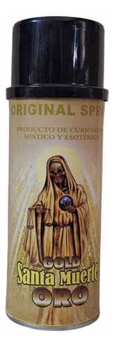 Spray Santa Muerte Dorada Atrae Abundancia Y Riqueza ( 2 Pz)