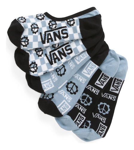 Medias Vans  Logo Ditsy Canoodle Ashley Blue 