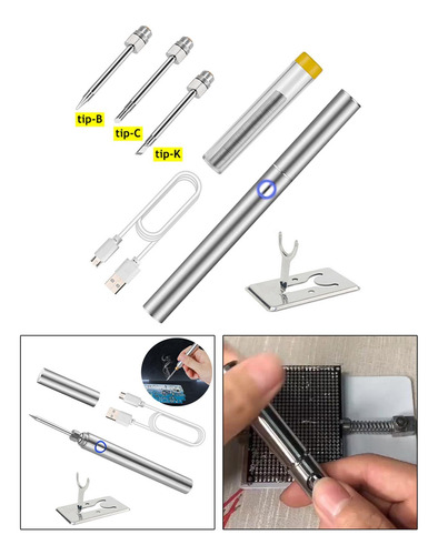De Soldador, Temperatura Ajustable, Alambre De Soldadura