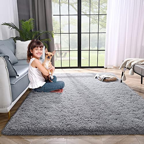 Lascpt Area Rugs For Living Room, Super Soft Fluffy Fuzzy Ru
