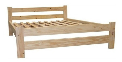 Imagen 1 de 1 de Cama 2 Plazas Pino Simple 140cm