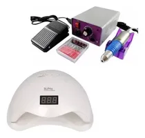 Comprar Torno Para Uñas Electrico Pedicuria Manicuria+ Lampara Led Surtido