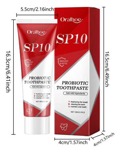 - Sp-10 Dentífrico Probiótico Limpieza Dientes