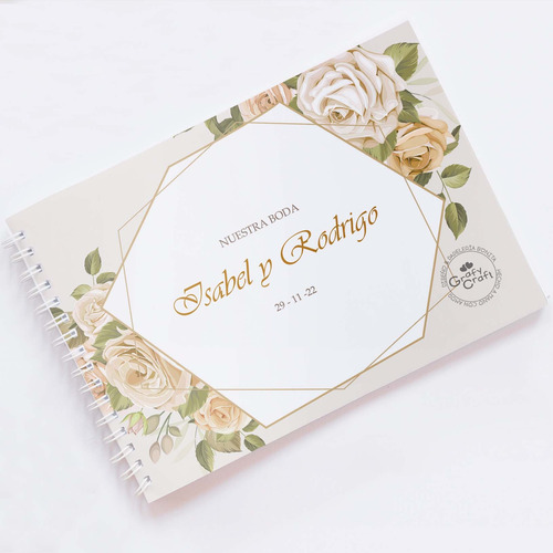 Boda Matrimonio - Libro De Firmas Y Mensajes - Personalizado