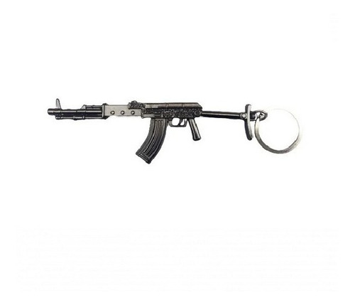 Chaveiro Mega Metal Rifle Ak47 Akms Skladnoy Metal