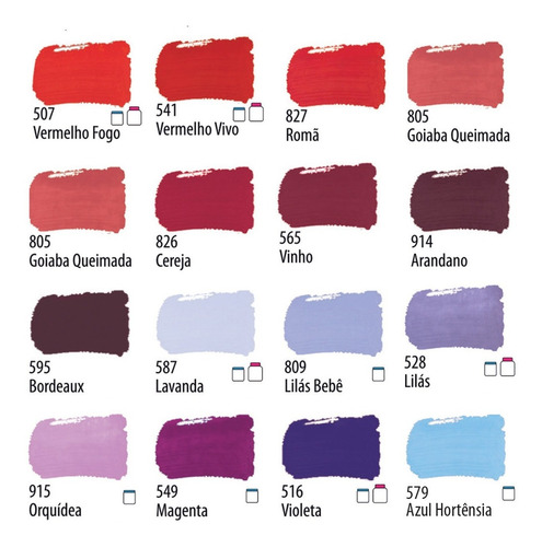 Imagem 4 de 7 de Kit 24 Tinta Pva P/ Artesanato 37ml Acrilex Escolha As Cores