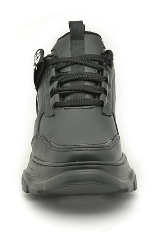 Tenis Casuales Plataforma Chunky Negro Mujer1677-4060